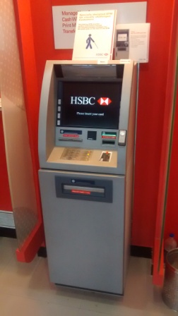 H S B C Talking ATM site